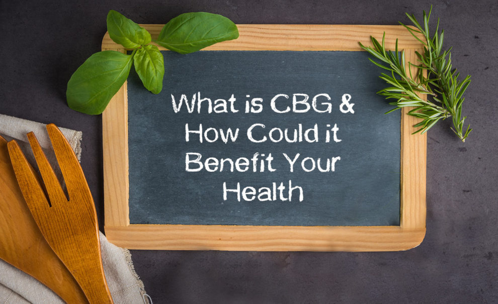 Chalkboard that sys What is CBG & How could it benefit your health